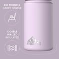 thumbnail image 3 of Hydrapeak Mini 14oz Water Bottle with Straw Lid, Insulated Water Bottle, Water Bottle Stainless Steel, Water Bottles (Blush), 3 of 9