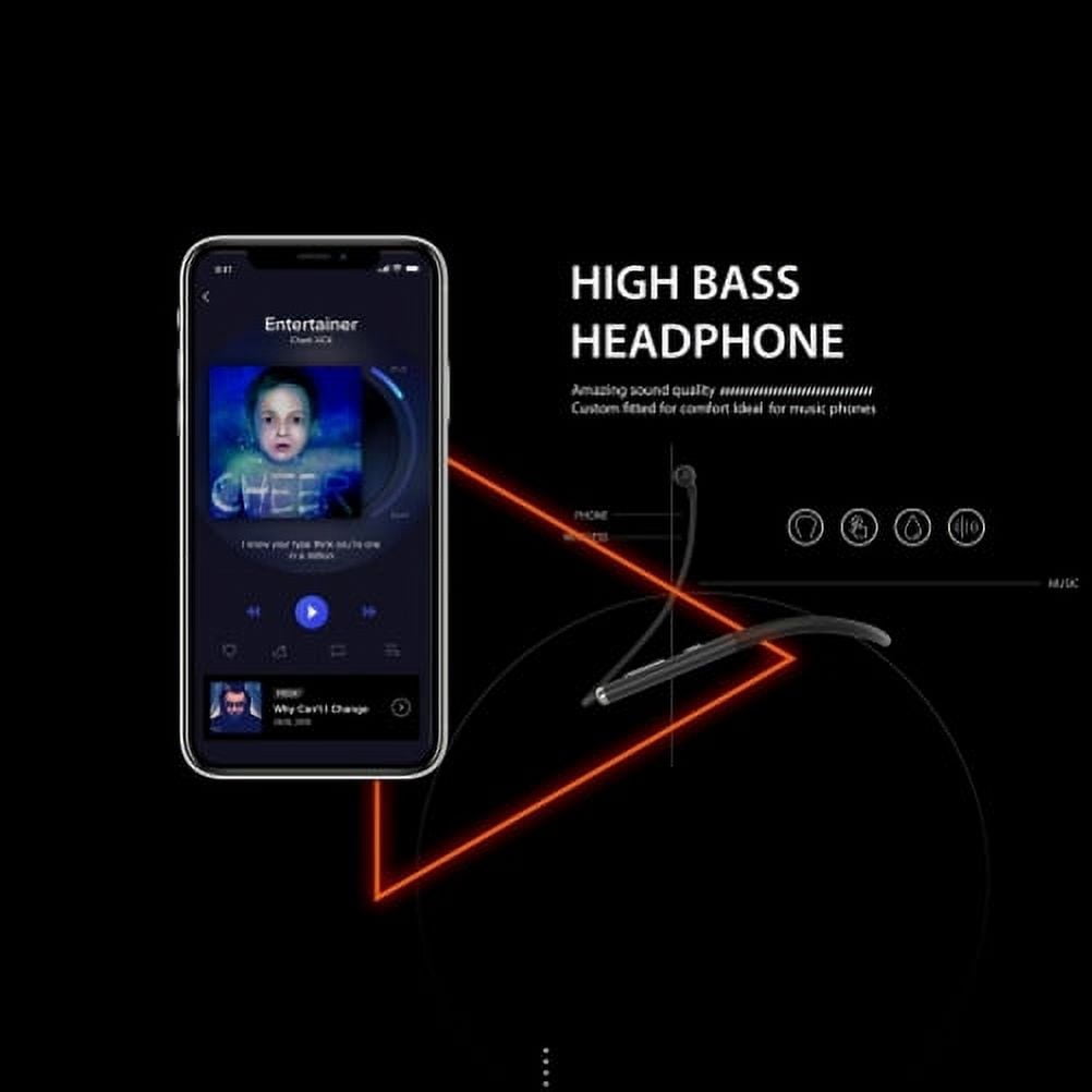 Sports Wireless Headset for Samsung Galaxy A51/A50/A20/A10e/A01 - Earphones Hands-free Microphone Neckband Headphones Earbuds Waterproof