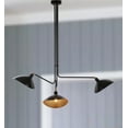 thumbnail image 2 of Safavieh Lewis 3-Light Mid-Century Metal Pendant Lamp, Black, 2 of 6