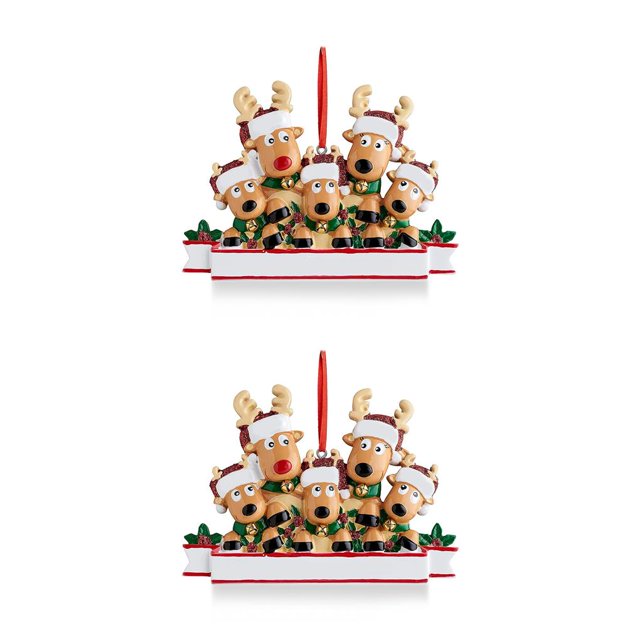 Adorno colgante de árbol de Navidad Billuyoard de animales decoración de pared de ventana de fiesta de año nuevo 2piezas