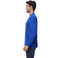 thumbnail image 5 of Zfeel Long Sleeve Shirt for Men, High-Performance Dry Fit Tee, 100% Polyester, Lightweight Moisture-Wicking, Royal, M, 5 of 6