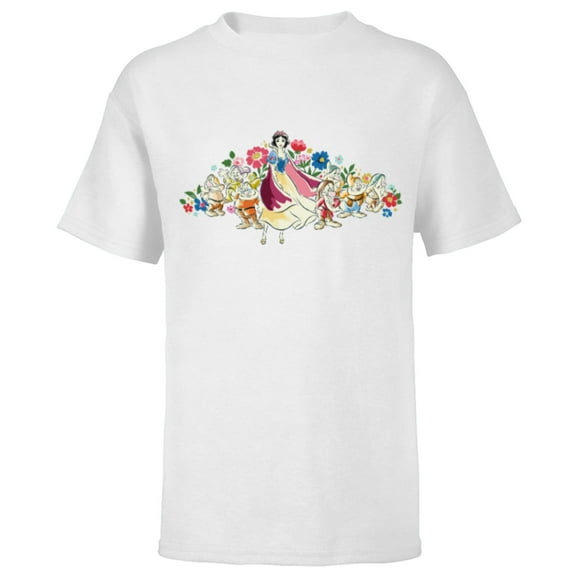 Disney Snow White & The Seven Dwarf's 85th Anniversary - Short Sleeve T-Shirt for Kids - Customized-White