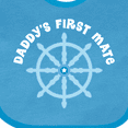 thumbnail image 4 of Inktastic Daddy's First Mate Sailing Nautical Boys Baby Bib, 4 of 4
