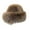 Coffee_One Size, variant on HUANLEDASH Women Winter Hat Thick Plush Faux Fur Heat Retention Windproof Mongolia Style Bucket Hat Solid Color Outdoor Cycling Skiing Panama Cap