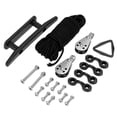 thumbnail image 5 of Polea Irfora Kit de carro de anclaje para kayak con remaches de triple agarre, junta tórica, abrazadera para cuerda, almohadilla para ojos, poleas, tornillos triangulares de amarre para kayak, canoas, 5 of 5