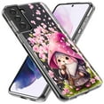 thumbnail image 2 of MUNDAZE Samsung Galaxy S21 Ultra Cute Pink Cherry Blossom Gnome Spring Floral Flowers Double Layer Phone Case Cover, 2 of 5