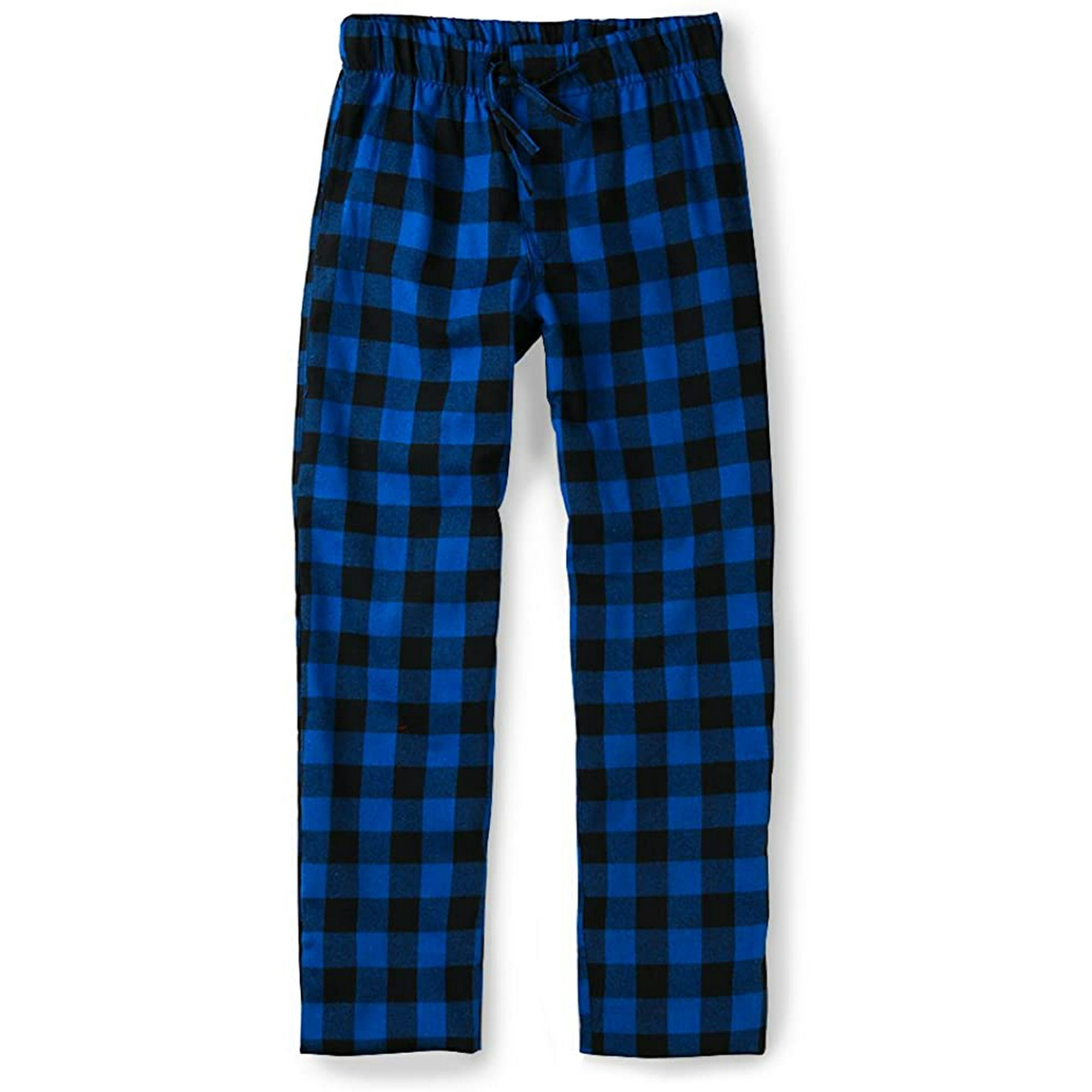 Men s Cotton Woven Pajama Lounge Pant Plaid Soft Sleepwear Walmart