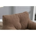 thumbnail image 5 of 39" Soft Bean Bag Single Chair, Modern Fluffy Lazy Sofa Armchair, Lounge Reading Comfy Couch for Bedroom, Living Room, Apartment, Coffee, 5 of 9