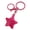 Rose Red, variant on Whimsical Five Point Star Keychain Fade Resistant Acrylic Craftsmanship Star Bag Charm Ideal For Youth Gifts