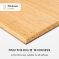 thumbnail image 6 of Anji Mountain 47" x 51" Bamboo Chair Mat for Carpet and Hard Floor, 12mm - Rectangular with Lip, Natural, 6 of 8