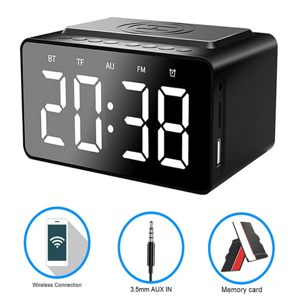 Wireless Charging Dock For Phone, Alarm Clock Charging Station