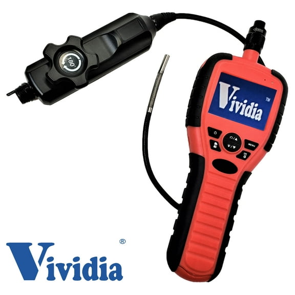 Vividia VA-150 Two-Way Articulating Borescope Videoscope Inspection Camera with 6.0mm Diameter 80cm Long Probe and 2.7" LCD Monitor 640x480 Resolution