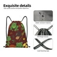 thumbnail image 6 of Kdxio Frogs and Mushrooms Print Drawstring Backpack Bag,Waterproof Draw String Back Sack, Gym Drawstring Bags Swim Bag For Unisex, 6 of 9
