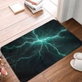 thumbnail image 4 of Balery Green Lightning Flash Felpudo de franela, resistente a las manchas y a la decoloración, para uso interior y exterior, fácil de limpiar, 40 x 60 cm, 4 of 7