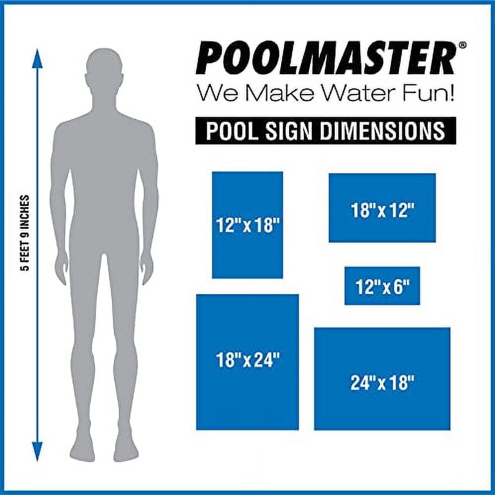Poolmaster "No Skinny Dipping Before 6pm" Sign for a Residential and Commercial Swimming Pools and Spas