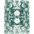 thumbnail image 2 of Vess, June Erica 15x18 White Modern Wood Framed Museum Art Print Titled - Sea Green Kaleidoscope II, 2 of 4