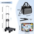 thumbnail image 4 of Rolling Craft Bag,Sewing Machine Tote,Large Sewing Accessories Storage with Wheels,Detachable Rolling Teacher Bag and Transport Tote for Craft,Teaching,Office, 4 of 10