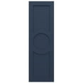 thumbnail image 3 of Ekena Millwork 15"W x 59"H EnduraCore Composite Center Circle Arts & Crafts Shutters, Starless Night Blue (Per Pair - Hardware Not Included), 3 of 5