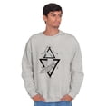 thumbnail image 5 of Triangle Whale Symbolic Spirit Animal Sweatshirt for Men or Women Brisco Brands L, 5 of 6