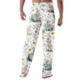 thumbnail image 3 of Fabrcox Easter Men&nbsp;pajama Pants Egg Cute Graphic Straight Leg Mens Sleeping Pants Soft Elastic Waist Trousers Pants for Men with Pockets, 3 of 4