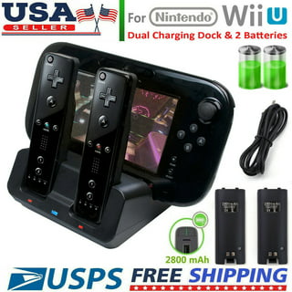 FAMKIT Wii U Gamepad Charger, 3 in 1 Charger Dock Stand Station