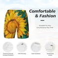 thumbnail image 6 of Picia Vibrant Sunflower Painting pattern Mens Swim Trunks with Compression Liner Stretch Beach Shorts Quick Dry with Zipper Pockets No-Chafing Board Shorts-X-Large, 6 of 9