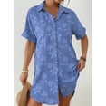 thumbnail image 4 of Bsubseach Fashion Swim Cover Up for Women Button Down Shirt Floral Bathing Suit Coverup Summer Outfits, 4 of 6