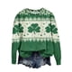 thumbnail image 1 of Penkiiy Mujer de manga larga Sudadera suelta Día de San Patricio Suéter de cuello redondo L Multicolor, 1 of 5