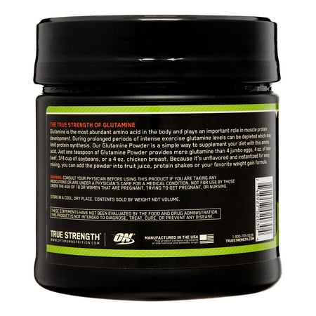 Optimum Nutrition L-Glutamine Muscle Recovery Powder, 600 Gram