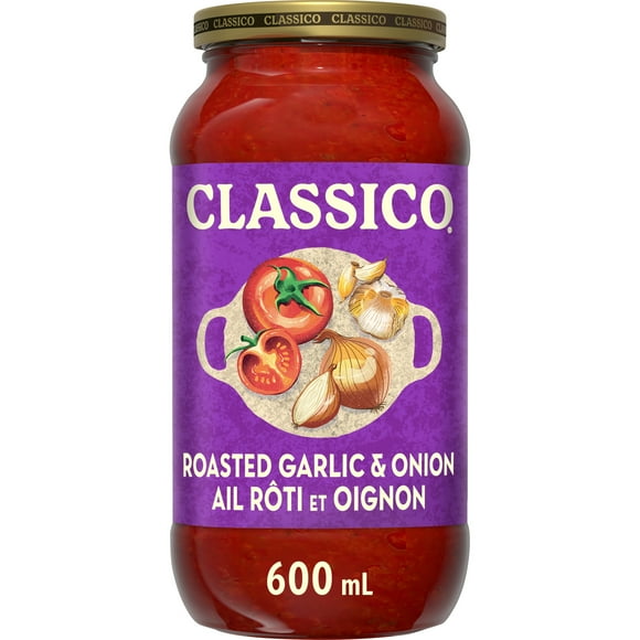 Classico Roasted Garlic & Onion Pasta Sauce, Classico Tomato & Onion 600ML