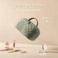thumbnail image 3 of SPEKSEE Travel Makeup Bag for Women, 2Pcs Puffer Waterproof Cosmetic Organizer, Wide-Open Lay-Flat Cosmetic Bags, Large Capacity Water-Resistant Toiletry Organizer with Compartments, 3 of 7