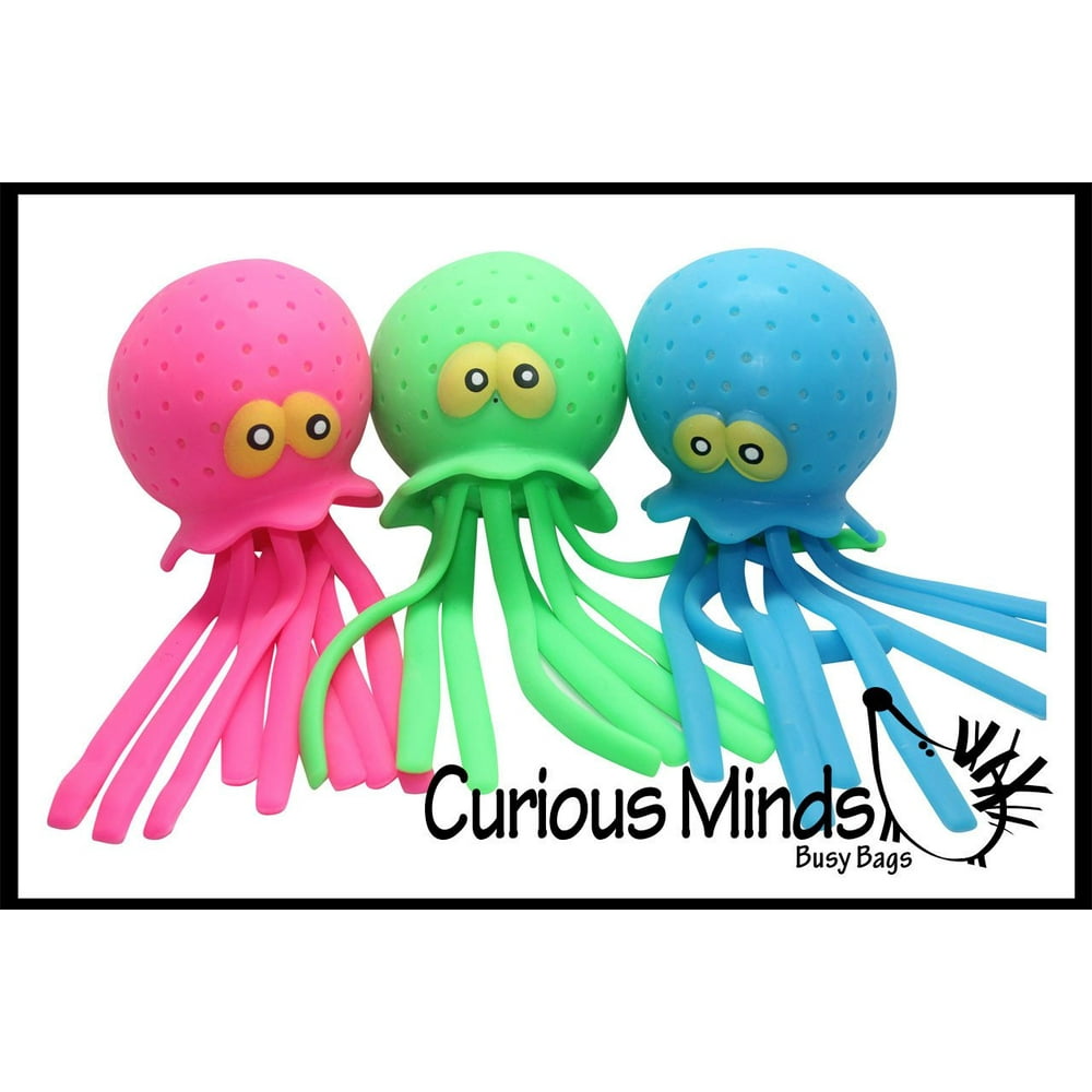 Set of 3 Large Jellyfish/Octopus Pool & Bath Toy Water Bomb Splash