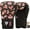 Black, variant on RDX Women Boxing Gloves for Training Muay Thai Maya Hide Leather Ladies Mitts, Kickboxing, Sparring Glove for Punch Bag, Focus Pads and Double End Ball Punching