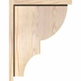 thumbnail image 3 of 5 1/2"W x 14"D x 18"H Ridgewood Smooth Corbel w/Backplate, Douglas Fir, 3 of 9