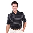 thumbnail image 1 of Monterey Club Men's Icon Stripe Jersey Golf Polo Shirt #1634, 1 of 2