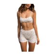 thumbnail image 1 of Conjunto de pantalones cortos Yuemengxuan de dos piezas para mujer, Y2k, rosa, 1 of 6