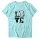 thumbnail image 1 of Blusas de Manga Corta para las Mujeres Divertido Impreso Cuello Redondo Tee, Vintage Humor Gráfico Blusas de Primavera para las Mujeres, 1 of 3