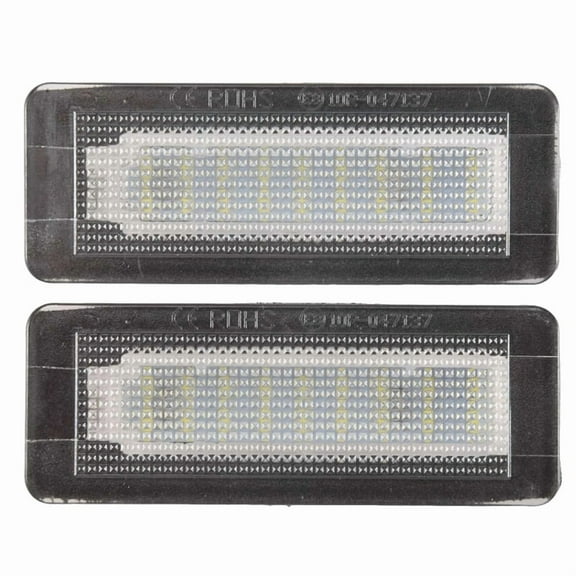 2X Car Led License Plate License Plate Light for - W450 W451 W453,2 x License plate light 1 x box packaging,black