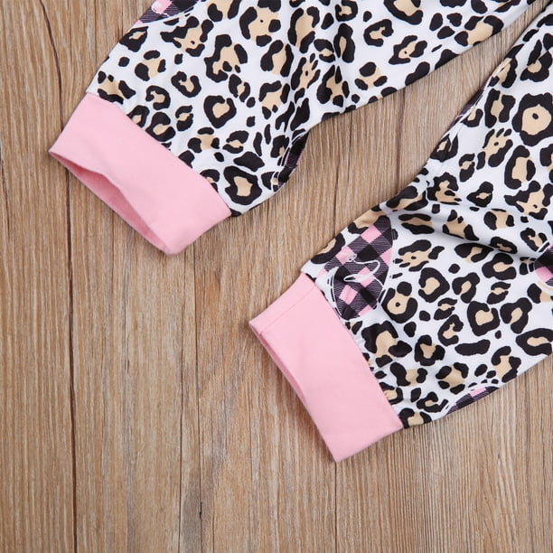 Baby girl leopard print romper deals