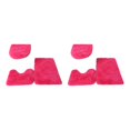 thumbnail image 2 of Transemion 1/2/3/5 3pieces Anti-slid Particles Rug Set Secure And for Slip-free Bathroom Mats For Rose Red 2PCS, 2 of 6