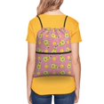 thumbnail image 4 of Gaeub Avocado And Sun Gym Bag Sackpack Sports,Drawstring Backpack Sports Bag for Women Men Large Size, 4 of 6