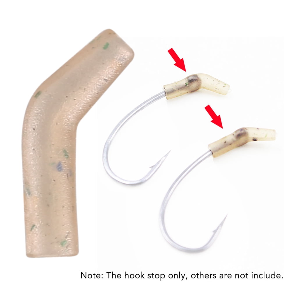 Lixada 30/50 100 PCS Fishing Line Aligner Anti-tangle Hook Sleeves Bent Hook Aligner Carp Fishing Hair Rig Accessory