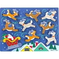 thumbnail image 2 of Melissa & Doug Santa's Sleigh Wooden Chunky Puzzle (9 pcs), 2 of 3