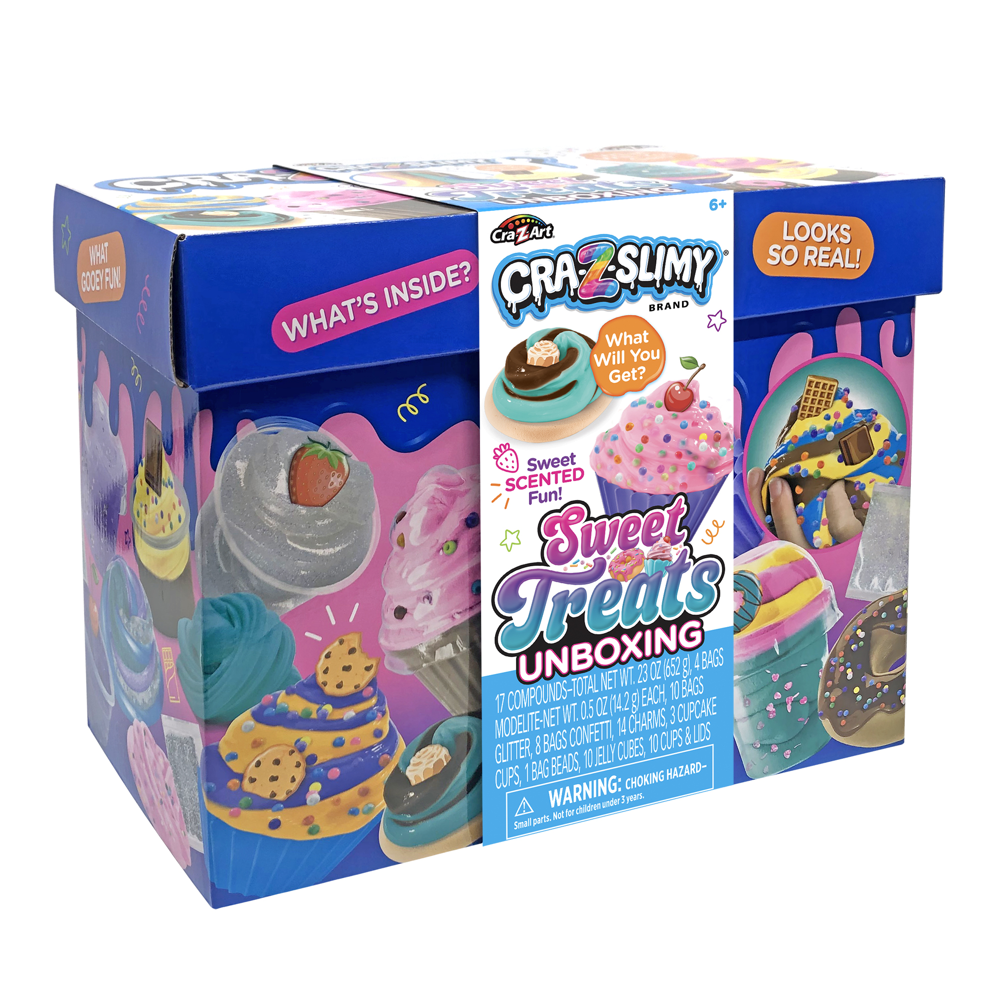 CRA-Z-SLIMY Unboxing Sweet Treats Slime Kit, For Ages 6+. Great holiday gift idea.