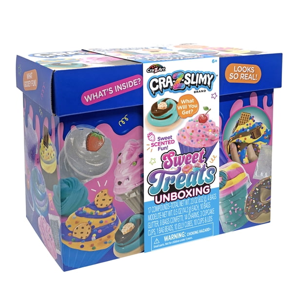 CRA-Z-SLIMY Unboxing Sweet Treats Slime Kit, For Ages 6+. Great