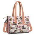 thumbnail image 2 of Teacher Tote Bag,Yorkie and Pioneer Flower Teacher Utility Tote Bag,Large Work Tote Bags for Women with Multiple Pockets,Top Zipper Closure,13.8x10.6x6.7 Inch, 2 of 5
