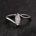 thumbnail image 2 of solitaire jewels 2CT Marquise Moissanit Solitaire Engagement Ring For Women, 14K White Gold, 2 of 8