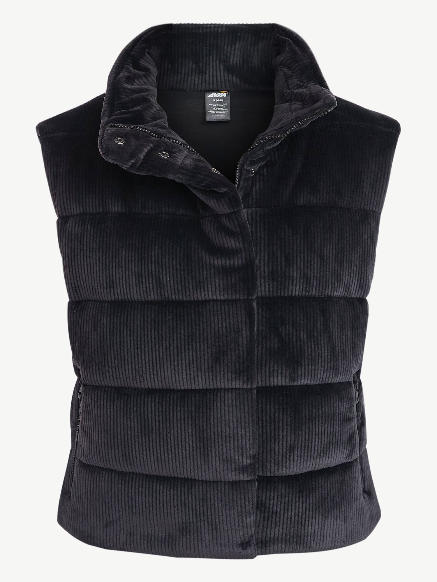 Avia Women's and Women's Plus Velour Ribbed Vest, Sizes XS-4X