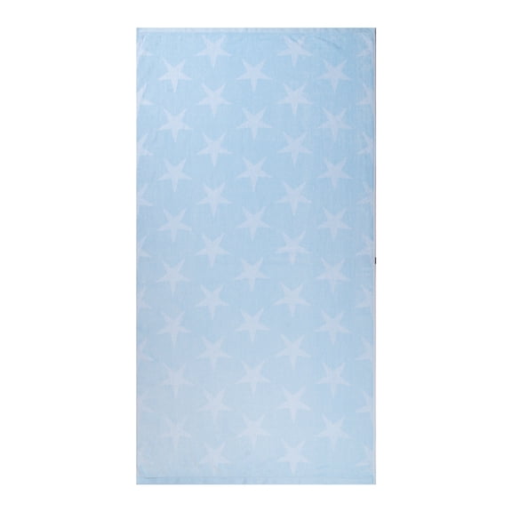 Mainstays Patriotic Cotton Blend Beach Towel, 36 x 72 in, Blue Star