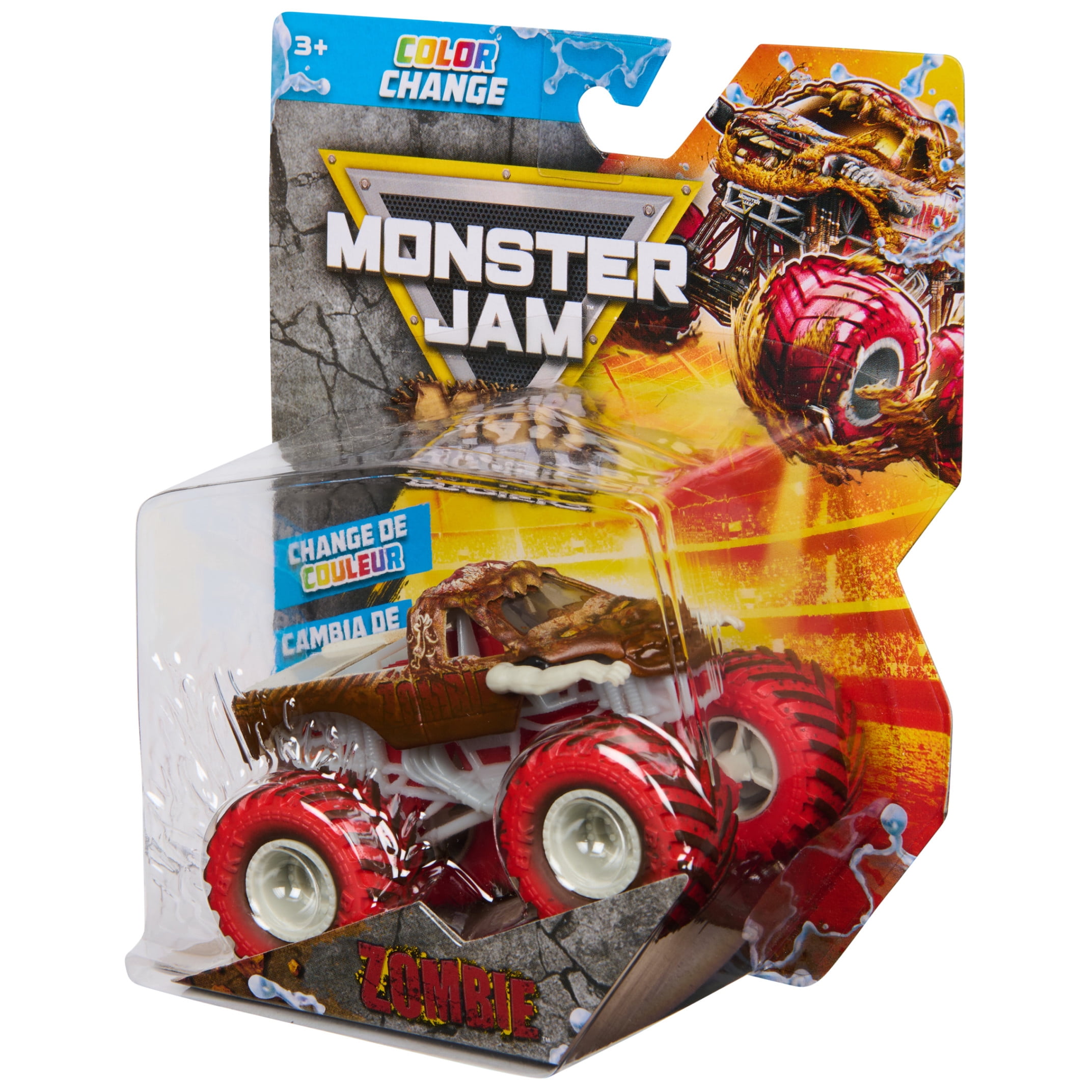 Monster Jam Mud Blasters Zombie Color Change Monster Jam Truck 1:64 Die Cast Vehicle